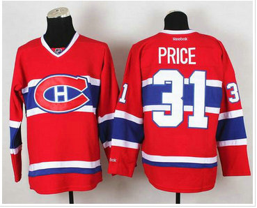 Montreal Canadiens #31 Carey Price Red Stitched NHL Jersey