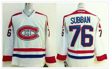 Montreal Canadiens #76 PK Subban Stitched White NHL Jersey