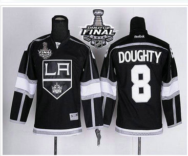 Youth NHL Los Angeles Kings #8 Drew Doughty Black Home 2014 Stanley Cup Finals Stitched Youth NHL Jersey Youth NHL Los Angeles Kings #8 Drew Doughty Black Home 2014 Stanley Cup Finals Stitched Youth NHL Jersey