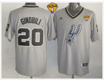San Antonio Spurs #20 Manu Ginobili Grey 2013 Christmas Day Swingman Finals Patch Stitched NBA Jersey San Antonio Spurs #20 Manu Ginobili Grey 2013 Christmas Day Swingman Finals Patch Stitched NBA Jersey
