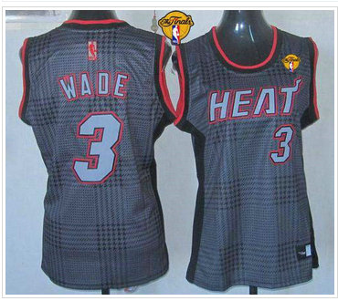 Women NBA Miami Heat #3 Dwyane Wade Black With Finals Patch Rhythm Fashion Stitched NBA Jersey Women NBA Miami Heat #3 Dwyane Wade Black With Finals Patch Rhythm Fashion Stitched NBA Jersey