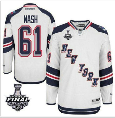 New York Rangers #61 Rick Nash White 2014 Stadium Series With Stanley Cup Finals NHL Jersey New York Rangers #61 Rick Nash White 2014 Stadium Series With Stanley Cup Finals NHL Jersey