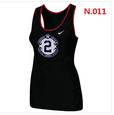 New Derek Jeter New York Yankees Official Final Season Commemorative Logo stretch Tank Top Black New Derek Jeter New York Yankees Official Final Season Commemorative Logo stretch Tank Top Black