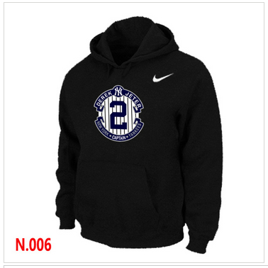 New Derek Jeter New York Yankees Official Final Season Commemorative Logo Pullover Hoodie Black