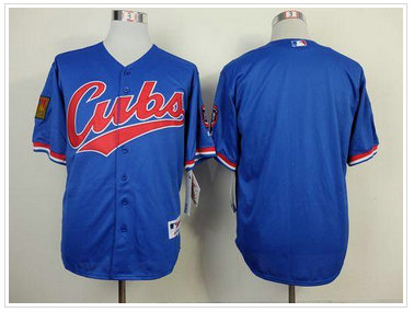 Chicago Cubs Blank Blue 1994 Turn Back The Clock Stitched Baseball Jersey