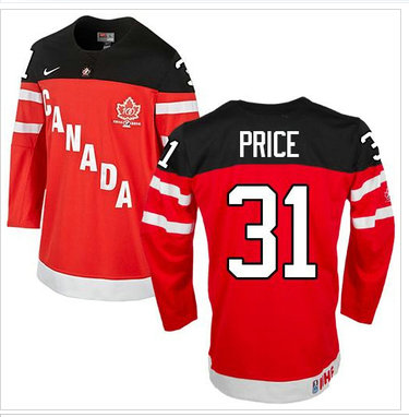 Team Canada Olympic #31 Carey Price Red 100th Anniversary Stitched NHL Jersey