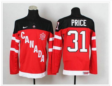Olympic CA. #31 Carey Price Red 100th Anniversary Stitched NHL Jersey Olympic CA. #31 Carey Price Red 100th Anniversary Stitched NHL Jersey