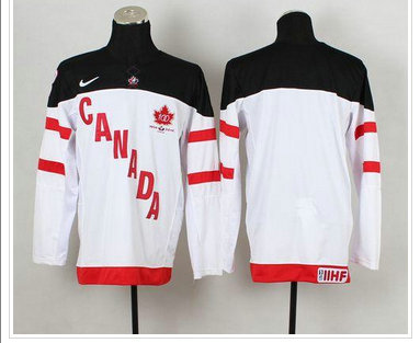 Olympic CA. Blank White 100th Anniversary Stitched NHL Jersey Olympic CA. Blank White 100th Anniversary Stitched NHL Jersey