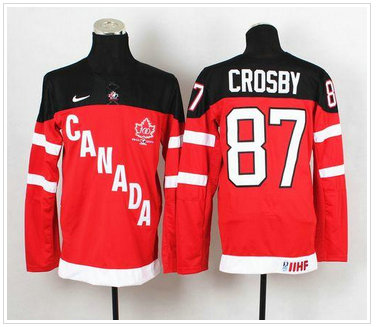 Olympic CA. #87 Sidney Crosby Red 100th Anniversary Stitched NHL Jersey