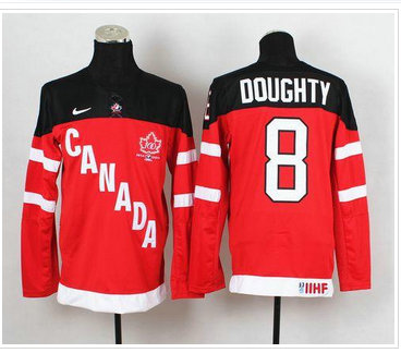 Olympic CA. #8 Drew Doughty Red 100th Anniversary Stitched NHL Jersey