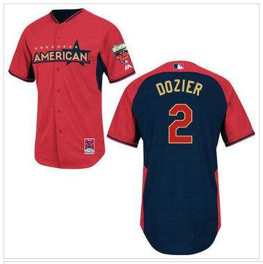 Minnesota Twins #2 Brian Dozier Red Navy American League 2014 All Star BP Jersey Minnesota Twins #2 Brian Dozier Red Navy American League 2014 All Star BP Jersey