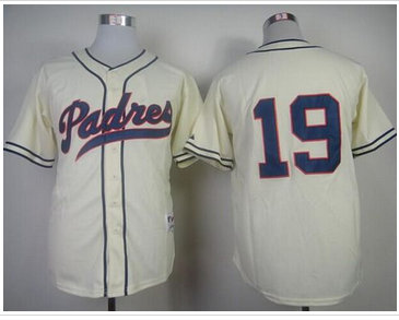 San Diego Padres #19 Tony Gwynn Cream 1948 Turn Back The Clock Baseball Jersey San Diego Padres #19 Tony Gwynn Cream 1948 Turn Back The Clock Baseball Jersey