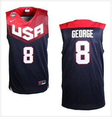 2014 Team USA #8 Paul George Dark Blue Stitched NBA Jersey 2014 Team USA #8 Paul George Dark Blue Stitched NBA Jersey
