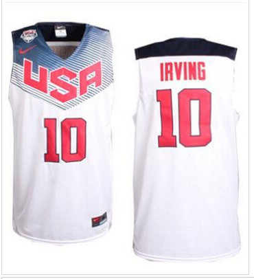 2014 Team USA #10 Kyrie Irving Dark White Stitched NBA Jersey 2014 Team USA #10 Kyrie Irving Dark White Stitched NBA Jersey
