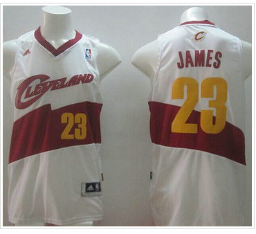 New Revolution 30 Cleveland Cavaliers #23 LeBron James White Stitched NBA Jersey New Revolution 30 Cleveland Cavaliers #23 LeBron James White Stitched NBA Jersey