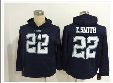 Dallas Cowboys #22 Emmitt Smith Navy Blue Pullover NFL Hoodie Dallas Cowboys #22 Emmitt Smith Navy Blue Pullover NFL Hoodie