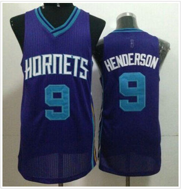 Revolution 30 Charlotte Hornets #9 Gerald Henderson Purple Stitched NBA Jersey