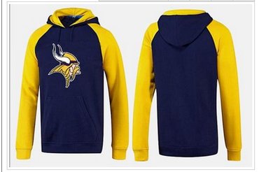 Minnesota Vikings Logo Pullover Hoodie Dark Blue & Yellow
