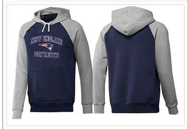 New England Patriots Heart & Soul Pullover Hoodie Dark Blue Grey