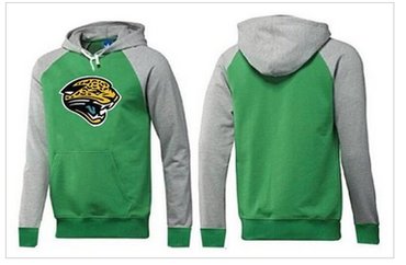 Jacksonville Jaguars Logo Pullover Hoodie Green & Grey