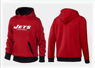 New York Jets Critical Victory Pullover Hoodie Red & Black