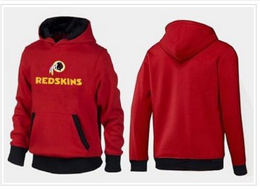 Washington Redskins Authentic Logo Pullover Hoodie Red & Black
