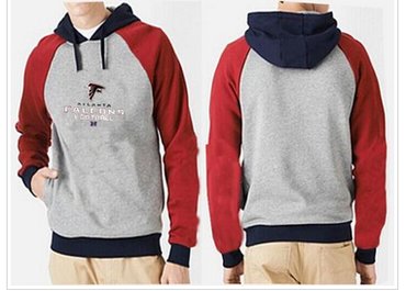 Atlanta Falcons Critical Victory Pullover Hoodie Grey & Red