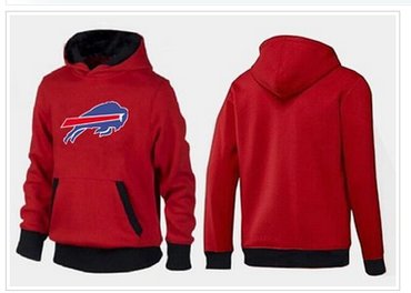 Buffalo Bills Logo Pullover Hoodie Red & Black