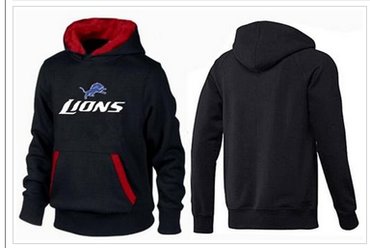 Detroit Lions Authentic Logo Pullover Hoodie Black & Red Detroit Lions Authentic Logo Pullover Hoodie Black & Red