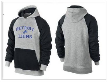 Detroit Lions Heart & Soul Pullover Hoodie Grey & Dark Blue Detroit Lions Heart & Soul Pullover Hoodie Grey & Dark Blue