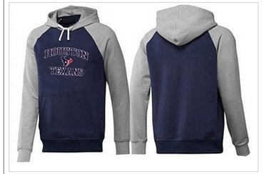 Houston Texans Heart & Soul Pullover Hoodie Dark Blue & Grey