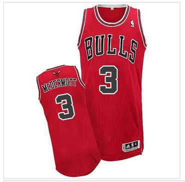 Revolution 30 Bulls #3 Doug McDermott Red Stitched NBA Jersey