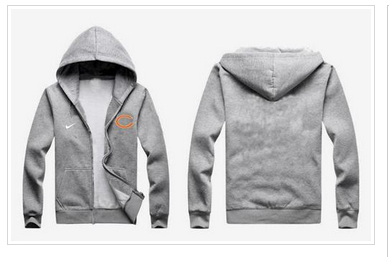 New Chicago Bears Authentic Logo Hoodie Grey