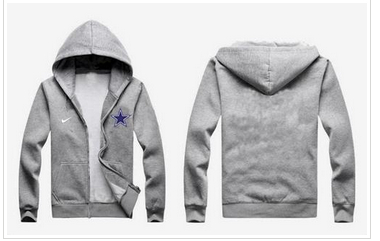 New Dallas Cowboys Authentic Logo Hoodie Grey