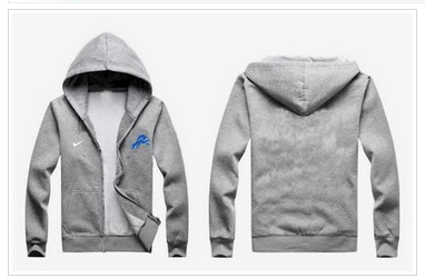New Detroit Lions Authentic Logo Hoodie Grey New Detroit Lions Authentic Logo Hoodie Grey