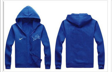 New Detroit Lions Authentic Logo Hoodie Blue New Detroit Lions Authentic Logo Hoodie Blue
