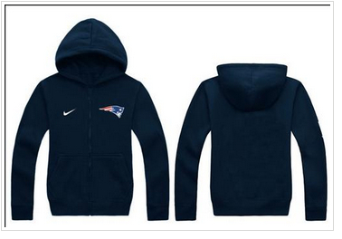 New New England Patriots Authentic Logo Hoodie Navy Blue