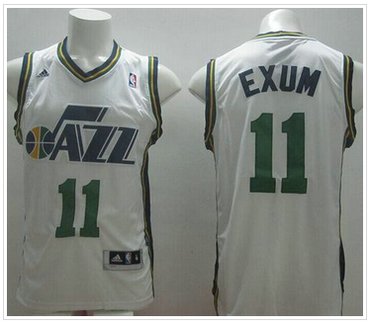 Revolution 30 Utah Jazz #11 Dante Exum White Stitched NBA Jersey