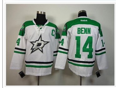 Dallas Stars #14 Jamie Benn New White NHL Jersey