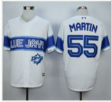 Toronto Blue Jays #55 Russell Martin White Exclusive New Cool Base Stitched MLB Jersey