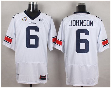Auburn Tigers #6 Jeremy Johnson White Stitched NCAA Jersey