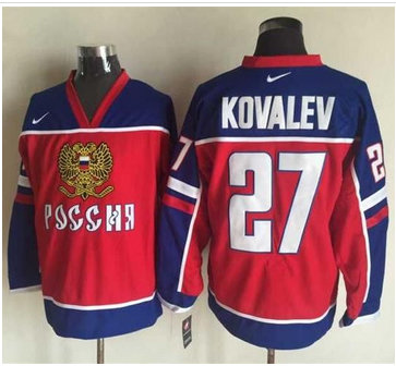 Montreal Canadiens #27 Alexei Kovalev Red Blue Nike Stitched NHL Jersey