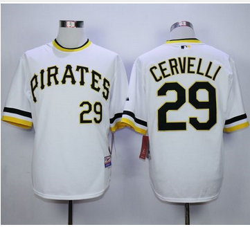Pittsburgh Pirates #29 Francisco Cervelli White Alternate 2 Cool Base Stitched MLB Jersey