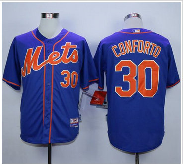 New York Mets #30 Michael Conforto Blue Alternate Home Cool Base Stitched MLB Jersey