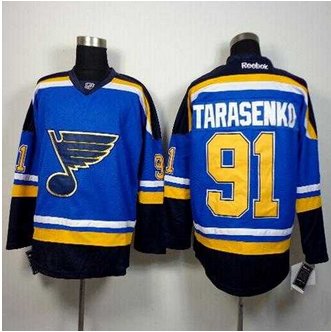 St.Louis Blues #91 Vladimir Tarasenko Light Blue Home Stitched NHL Jersey