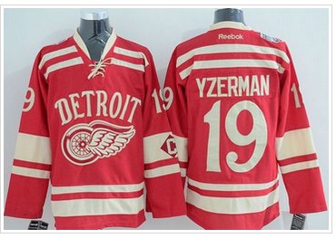 Detroit Red Wings #19 Steve Yzerman Red 2014 Winter Classic Stitched NHL Jersey