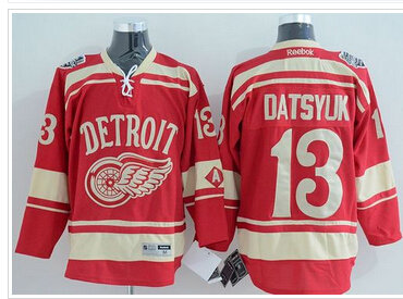 Detroit Red Wings #13 Pavel Datsyuk Red 2014 Winter Classic Stitched NHL Jersey