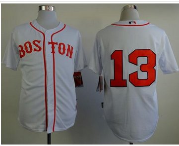 Boston Red Sox #13 Hanley Ramirez New White Cool Base Stitched MLB Jersey