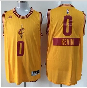 Youth NBA Cavaliers #0 Kevin Love Gold 2014-15 Christmas Day Stitched Jersey