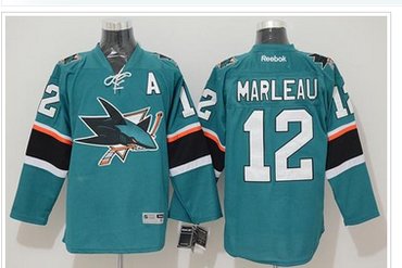 San Jose Sharks #12 Patrick Marleau Stitched Teal NHL Jersey San Jose Sharks #12 Patrick Marleau Stitched Teal NHL Jersey